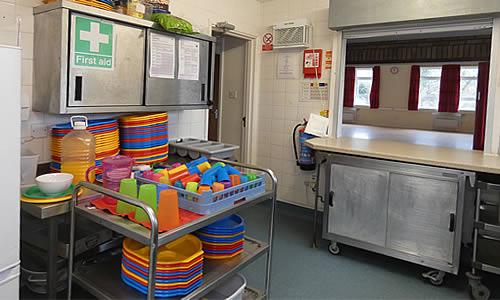 Photo Gallery Image - The Main Kitchen and hatch to the Committee Room