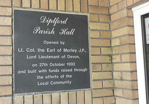 Photo Gallery Image - Plaque commemorating the opening of the hall in 27 October 1992