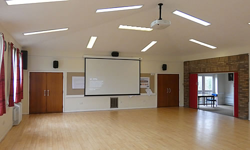 Hall interior with view to Committee Room